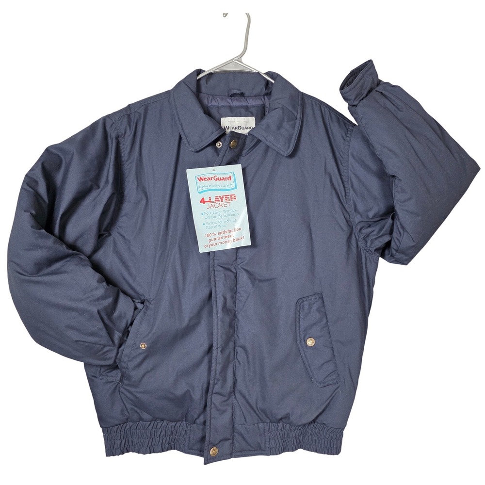 WearGuard 4-Layer Jacket Mens Medium‎ Navy Blue NWT Style 410 Workwear Bomber